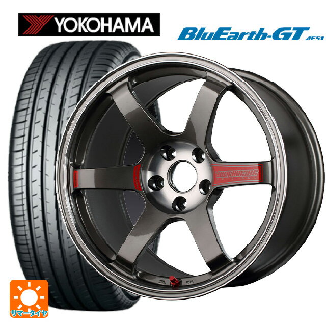 スバル レヴォーグ(VN系)用 245/40R18 97W XL ヨコハマ ブルーアースGT AE51 ボルクレーシング TE37SL サーガ PG 新品サマータイヤホイール 4本セット