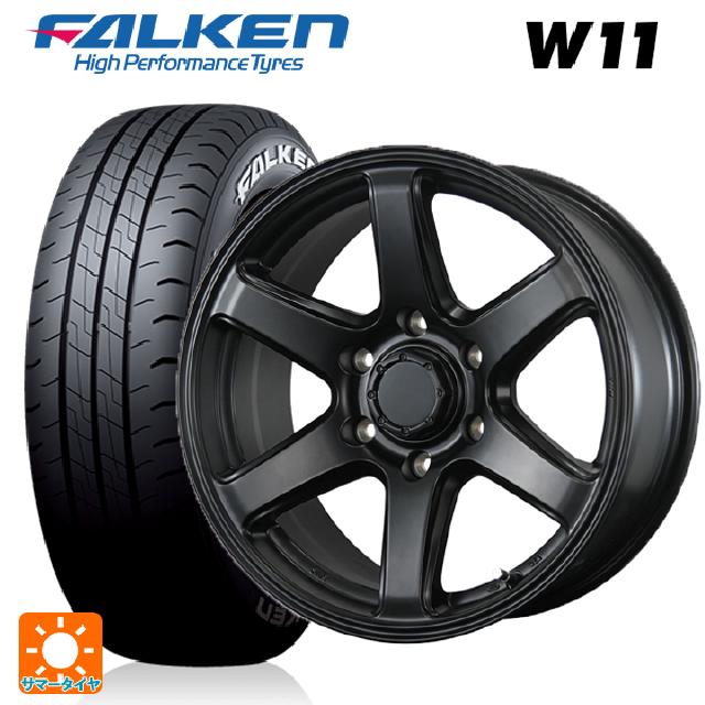 195/80R15 107/105N ファルケン W11 ホワイトレター トピー ME-A MB 15-6J 国産車用 サマータイヤホイール4本セット