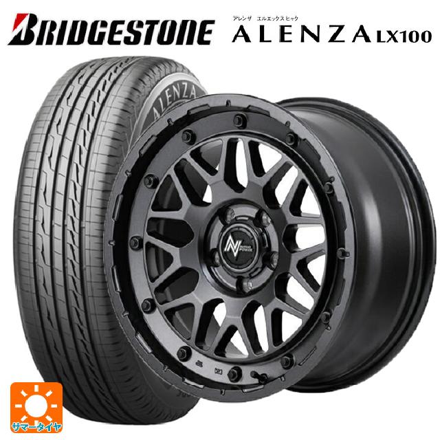【10/14 20時〜最大3万円OFFクーポン】ミツビシ デリカD5(3DA系)用 225/55R18 98V ブリヂストン アレンザLX100 正規品 エムアイディー ナイトロパワー M29 スティンガー バレルブラック 新品サマータイヤホイール 4本セット