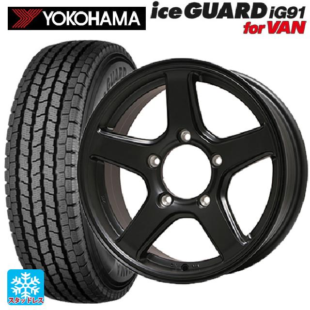 スズキ ジムニー(64系)用 185/85R16 111/109L ヨコハマ アイスガード IG91 for VAN トピー ME-A # MB 新品スタッドレスタイヤホイール 4本セット