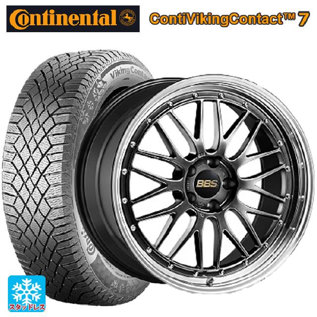 245/45R18 100T XL コンチネンタル コンチバイキングコンタクト7 正規品 BBS LM DB-BKBD 18-8J 国産車用 スタッドレスタイヤホイール4本セット