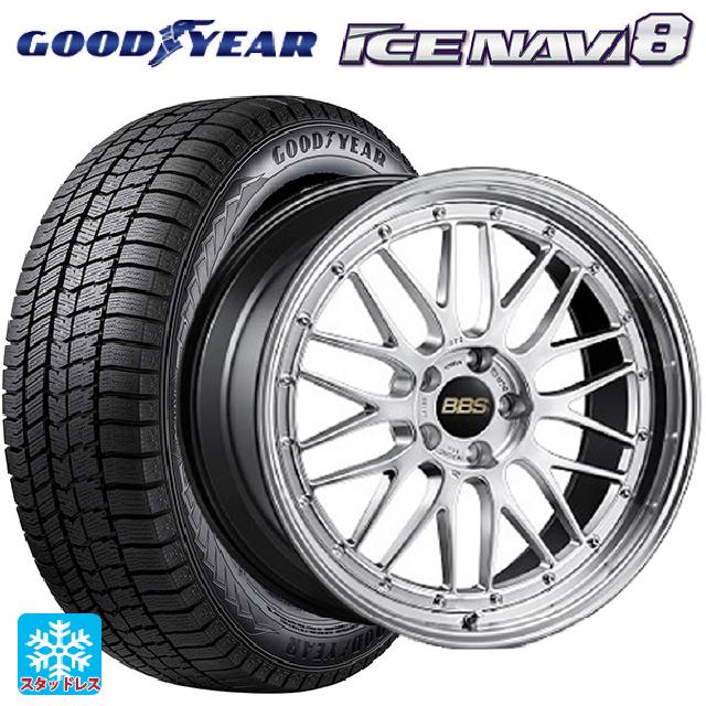 225/45R18 95Q XL グッドイヤー アイスナビ8 BBS LM DS-BKBD 18-8J 国産車用 スタッドレスタイヤホイール4本セット