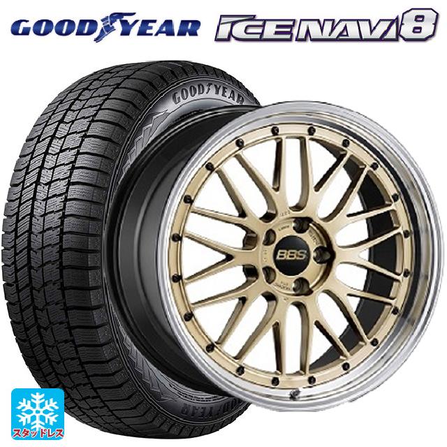 215/45R18 89Q グッドイヤー アイスナビ8 BBS LM GL-BKBD 18-7.5J 国産車用 スタッドレスタイヤホイール4本セット