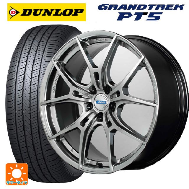 【5/9 20時〜 最大3万円OFFクーポン】トヨタ アルファード(40系)用 225/55R19 99V ダンロップ グラントレックPT5 # グラムライツ 57エフエックスズィー QNJ 新品サマータイヤホイール 4本セット