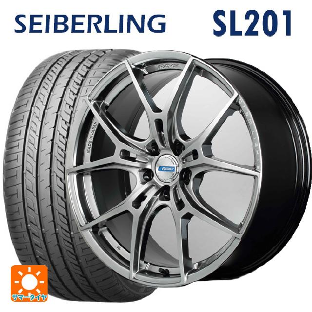 【6/22 20時〜 全品P5倍＆クーポン】225/40R19 89W セイバーリング セイバーリング SL201(ブリヂストン工場生産） レイズ グラムライツ 57エフエックスズィー リミテッドエディション QNJ 19-8J 国産車用 サマータイヤホイール4本セット