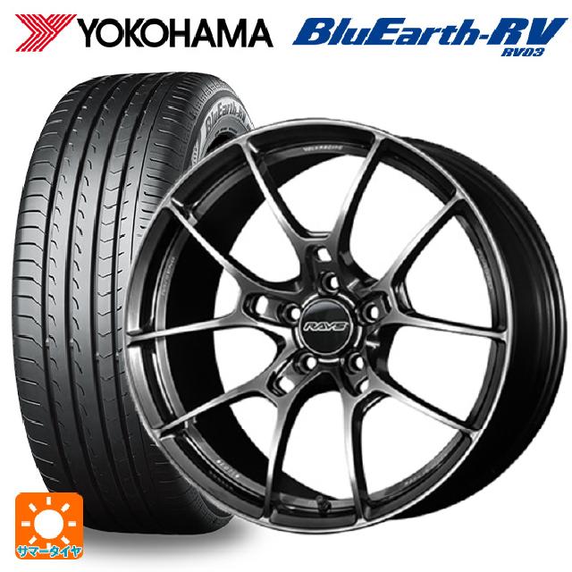 【6/15〜16限定 全品P5倍＆クーポン】215/45R18 93W XL ヨコハマ ブルーアース RV03 レイズ ボルクレーシング G025 HK 18-7.5J 国産車用 サマータイヤホイール4本セット