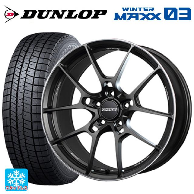 スバル レヴォーグ(VN系)用 225/45R18 91Q ダンロップ ウィンターマックス 03(WM03) # ボルクレーシング G025 MK 新品スタッドレスタイヤホイール 4本セット