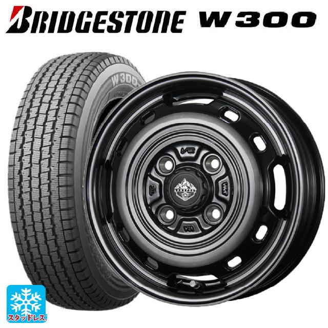 2024年製 145/80R12 80/78N ブリヂストン W300 正規品 トピー ランドフット XFG SC/P 12-3.5J 国産車用 スタッドレスタイヤホイール4本セット