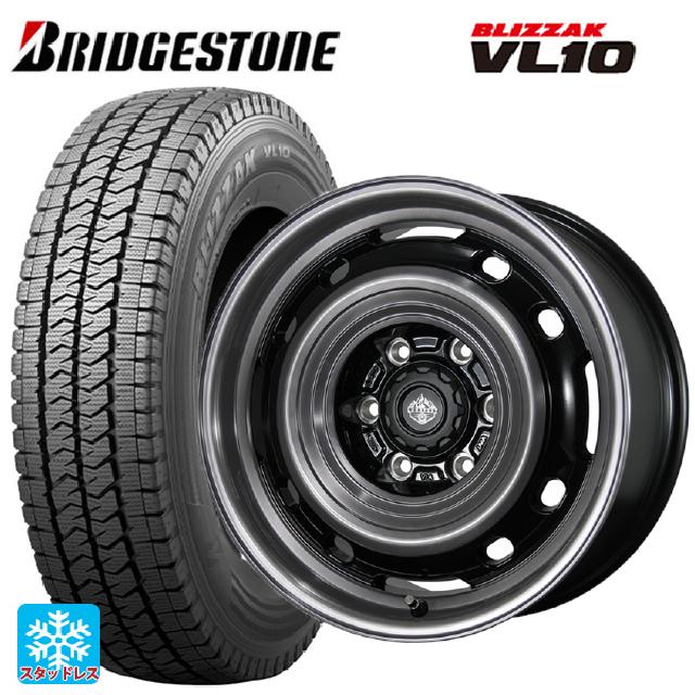 【5/27 1:59迄 最大3万円OFFクーポン】2024年製 145/80R12 80/78N ブリヂストン ブリザック VL10 正規品 トピー ランドフット XFG GB/P 12-3.5J 国産車用 スタッドレスタイヤホイール4本セット