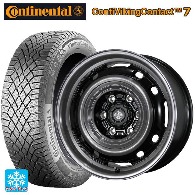 【6/22 20時〜 全品P5倍＆クーポン】155/65R14 75T コンチネンタル コンチバイキングコンタクト7 正規品 トピー ランドフット XFG GB/P 14-4.5J 国産車用 スタッドレスタイヤホイール4本セット