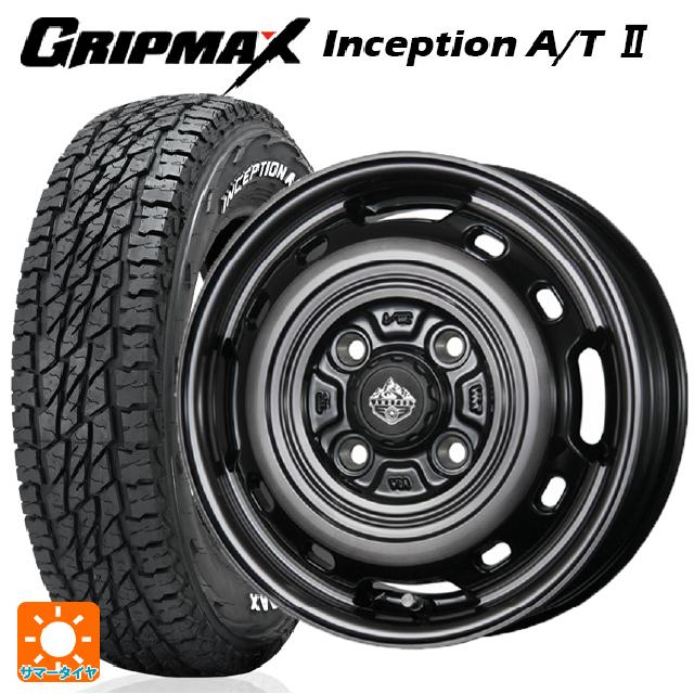 【5/27 1:59迄 最大3万円OFFクーポン】145/80R12 80/78N グリップマックス インセプション A/T2 ホワイトレター トピー ランドフット XFG SC/P 12-3.5J 国産車用 サマータイヤホイール4本セット