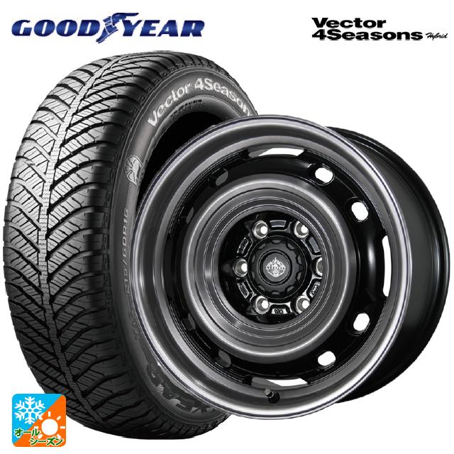 165/50R15 73H グッドイヤー ベクターフォーシーズンズ ハイブリッド トピー ランドフット XFG GB/P 15-4.5J 国産車用 オールシーズンタイヤホイール4本セット