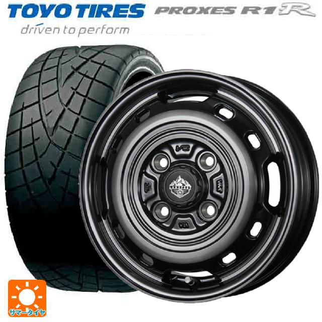 【6/22 20時〜 全品P5倍＆クーポン】165/55R14 72V トーヨー プロクセス R1R トピー ランドフット XFG SC/P 14-4.5J 国産車用 サマータイヤホイール4本セット