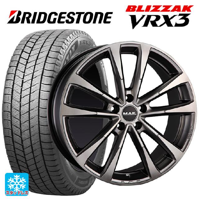 アウディ A3 スポーツバック(GY系)用 2024年製 205/55R16 91Q ブリヂストン ブリザック VRX3 正規品 阿部商会 マック マイン Mチタン 新品スタッドレスタイヤホイール 4本セット