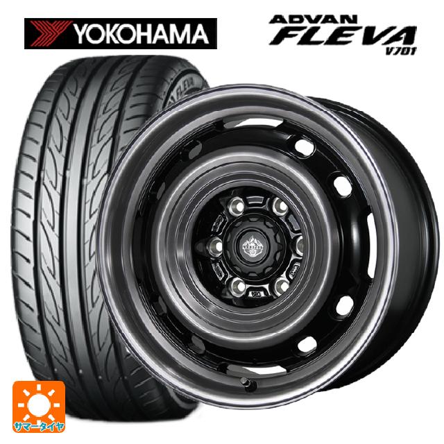 【6/22 20時〜 全品P5倍＆クーポン】165/50R15 73V ヨコハマ アドバン フレバ V701 正規品 トピー ランドフット XFG GB/P 15-4.5J 国産車用 サマータイヤホイール4本セット
