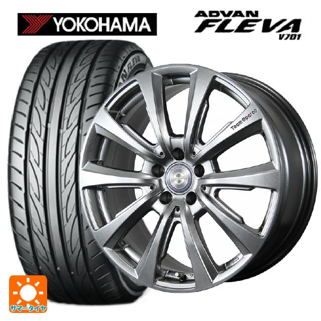 【6/11 1:59迄 全品ポイント5倍】ミニ ミニクーパー(ガソリン車)(F66)用 215/40R18 89W XL ヨコハマ アドバン フレバ V701 正規品 トピー チームスパルコ ヴァローザ バージョン02 MG 新品サマータイヤホイール 4本セット
