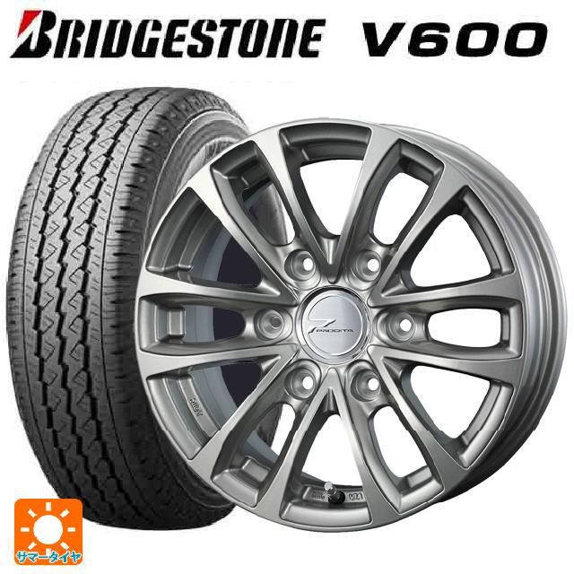 即日発送 195/80R15 107/105L ブリヂストン V600 正規品 # ウェッズ プロディータHC チタンシルバー 15-6J 国産車用 サマータイヤホイール4本セット