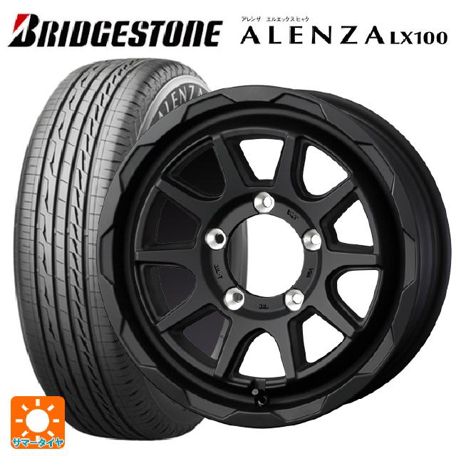 スズキ ジムニーシエラ(74系)用 2024年製 195/80R15 96S ブリヂストン アレンザLX100 正規品 マッドヴァンス06 フルマットブラック 新品サマータイヤホイール 4本セット