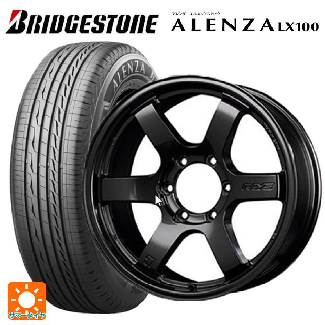 【6/22 20時〜 全品P5倍＆クーポン】在庫有 レクサス LX(300系)用 265/65R18 114V ブリヂストン アレンザLX100 正規品 # レイズ グラムライツ 57DRX ブラックエディション(限定仕様) ＃ セミグロスブラック 新品サマータイヤホイール 4本セット