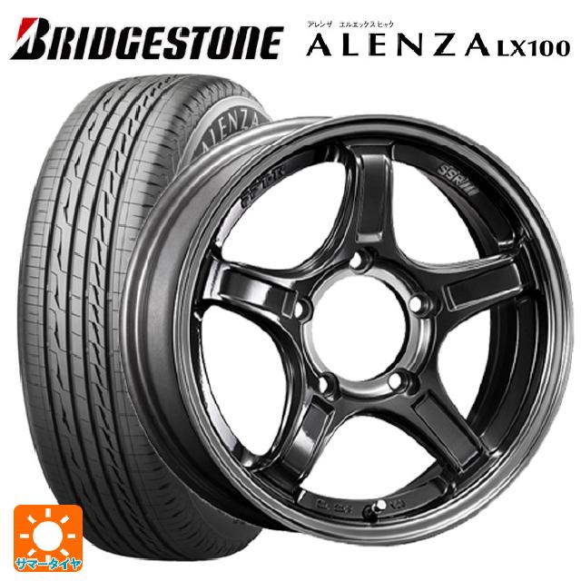 【6/4 20時〜6/5限定 全品P5倍＆クーポン】スズキ ジムニー(64系)用 175/80R16 91S ブリヂストン アレンザLX100 正規品 # タナベ SSR ディバイド エックスX03J マシンドグラファイトガンメタスモーククリア 新品サマータイヤホイール 4本セット
