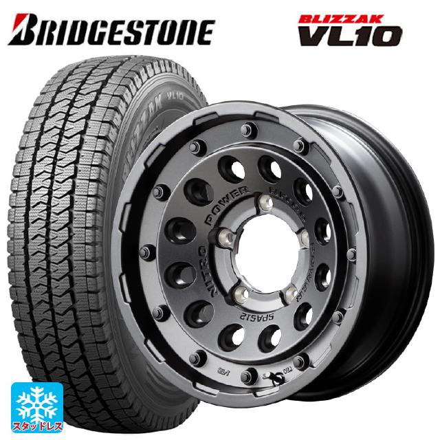 スズキ ジムニーノマド(JC74W)用 2025年製 195/80R15 107/105N ブリヂストン ブリザック VL10 正規品 # エムアイディー ナイトロパワーH12 ショットガン バレルブラック 新品スタッドレスタイヤホイール 5本セット