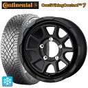 スズキ ジムニー(64系)用 215/70R16 100T コンチネンタル コンチバイキングコンタクト7 正規品 ウェッズ マッドヴァンス06 フルマットブラック 新品スタッドレスタイヤホイール 4本セット