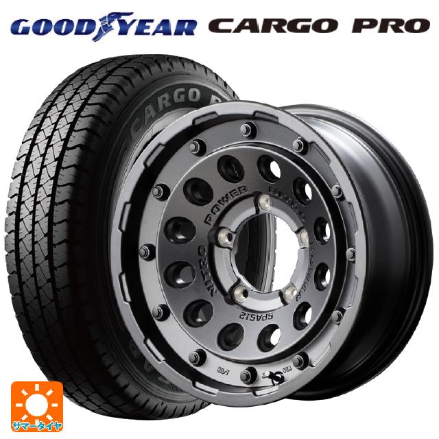 スズキ ジムニーシエラ(74系)用 195/80R15 103/101L グッドイヤー カーゴプロ エムアイディー ナイトロパワーH12 ショットガン バレルブラック 新品サマータイヤホイール 5本セット
