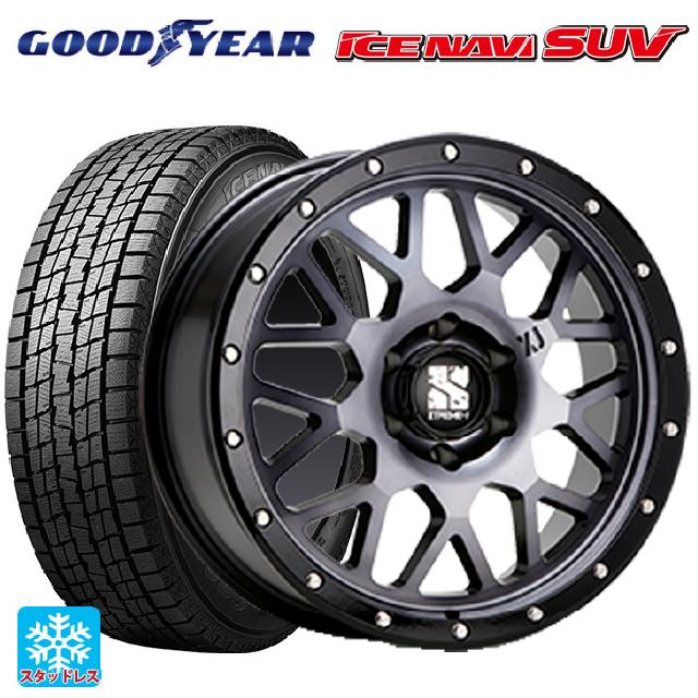 トヨタ ランドクルーザープラド(150系)用 265/70R17 115Q グッドイヤー アイスナビ SUV # エムエルジェイ エクストリームJ XJ04 Gloss Blk. M. Smoke 新品スタッドレスタイヤホイール 4本セット