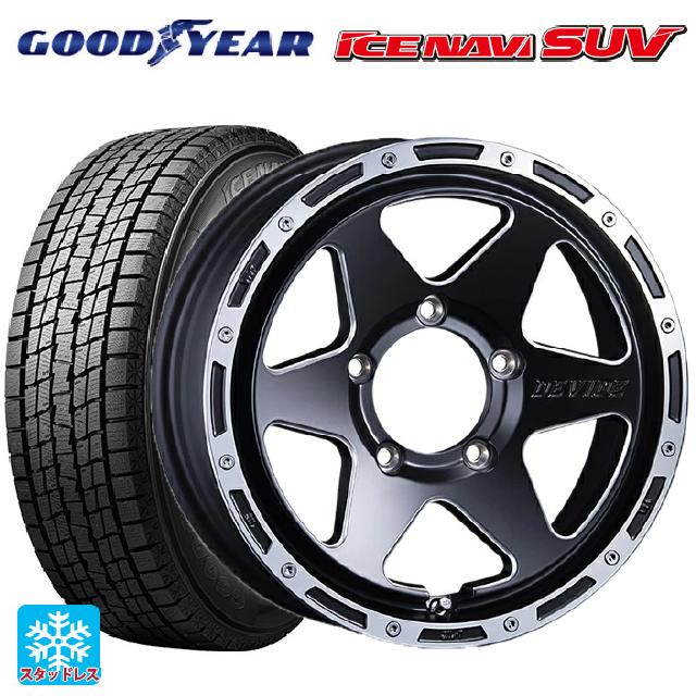 225/70R16 103Q グッドイヤー アイスナビ SUV # タナベ SSR ディバイド TR-6 フラットブラックポリッシュ 16-6J 国産車用 スタッドレスタイヤホイール4本セット