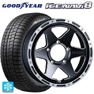 215/65R16 98Q グッドイヤー アイスナビ8 タナベ SSR ディバイド TR-6 フラットブラックポリッシュ 16-6J 国産車用 スタッドレスタイヤホイール4本セット