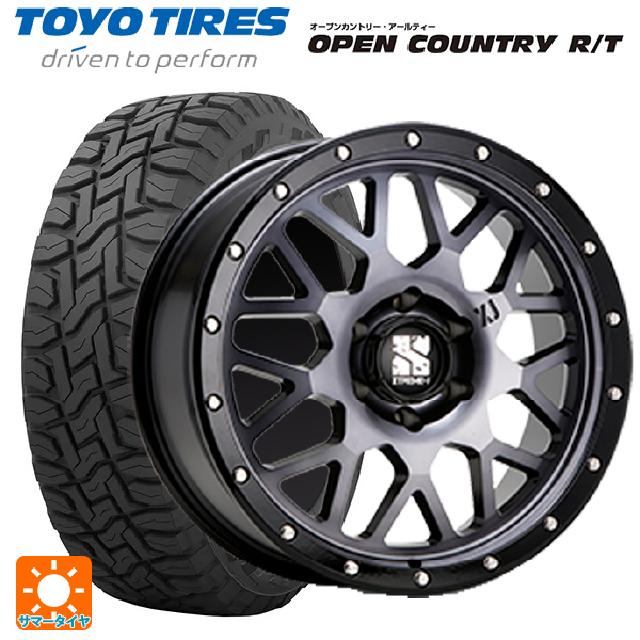 【最大3万円OFFクーポン 5/16 1:59迄】265/60R18 110Q トーヨー オープンカントリー RT ブラックレター エムエルジェイ エクストリームJ XJ04 Gloss Blk. M. Smoke 18-8J 国産車用 サマータイヤホイール4本セット