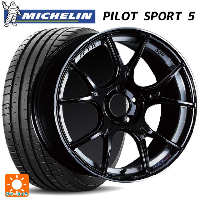 トヨタ プリウス(50系)用 225/40R18 92Y XL ミシュラン 正規品 パイロットスポーツ5 # タナベ SSR GT X02 グロスブラック 新品サマータイヤホイール 4本セット