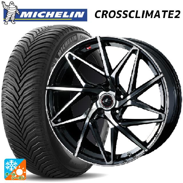 スバル レヴォーグ(VN系)用 225/40R19 93Y XL ミシュラン 正規品 クロスクライメイト2 ウェッズ レオニス IT PBMC 新品オールシーズンタイヤホイール 4本セット