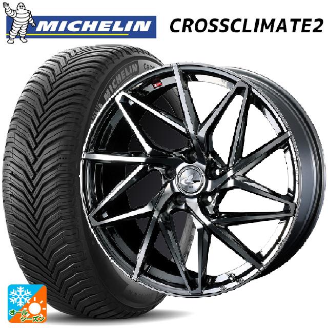 スバル レヴォーグ(VN系)用 225/45R18 95Y XL ミシュラン 正規品 クロスクライメイト2 レオニス IT BMCMC 新品オールシーズンタイヤホイール 4本セット