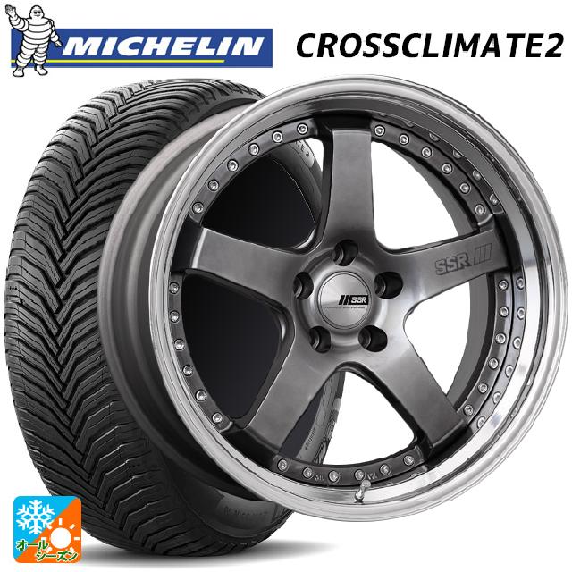 235/45R18 98Y XL ミシュラン 正規品 クロスクライメイト2 タナベ SSR プロフェッサー SP4 チタンシルバー 18-8J 国産車用 オールシーズンタイヤホイール4本セット