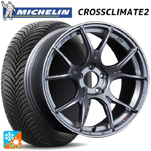 トヨタ GRヤリス(PA系)用 255/35R18 94Y XL ミシュラン 正規品 クロスクライメイト2 SSR GT X02 ダークシルバー 新品オールシーズンタイヤホイール 4本セット