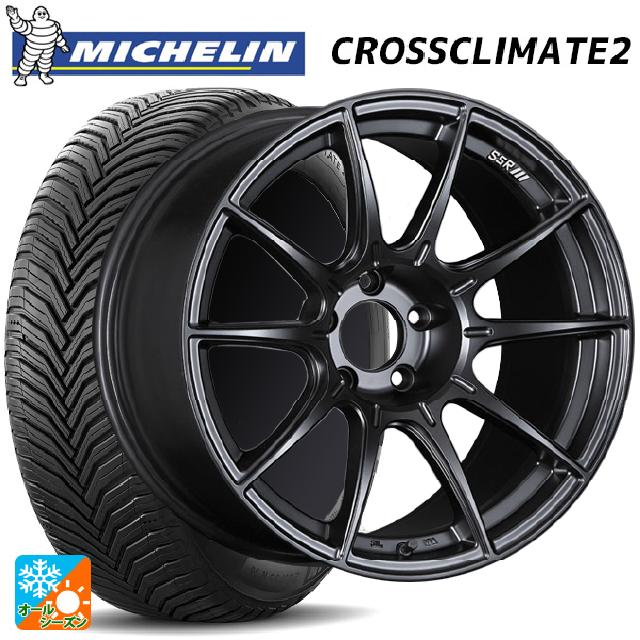 トヨタ GRヤリス(PA系)用 235/40R18 95Y XL ミシュラン 正規品 クロスクライメイト2 SSR GT X01 フラットブラック 新品オールシーズンタイヤホイール 4本セット