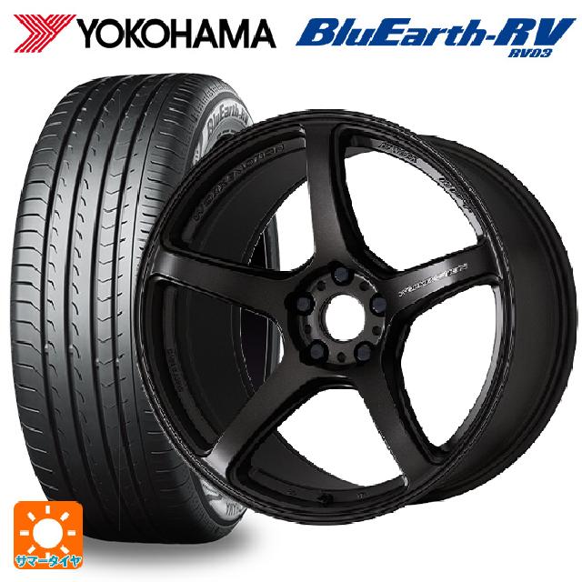 【6/15〜16限定 全品P5倍＆クーポン】225/55R19 103H XL ヨコハマ ブルーアース RV03 # ワーク エモーション T5R MGK 19-8.5J 国産車用 サマータイヤホイール4本セット