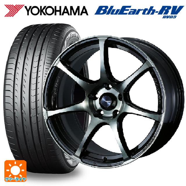 スバル レヴォーグ(VN系)用 215/50R17 95V XL ヨコハマ ブルーアース RV03 ウェッズスポーツ SA75R WBC 新品サマータイヤホイール 4本セット