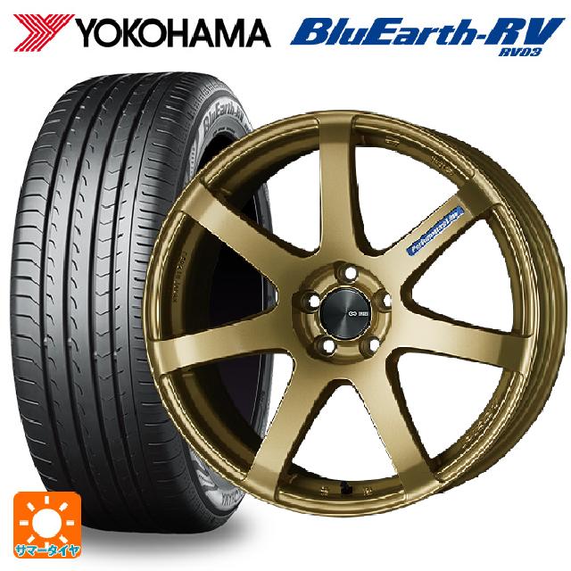 ホンダ ZR-V(RZ4)用 225/55R18 98V ヨコハマ ブルーアース RV03 # エンケイ パフォーマンスライン PF07 GO 新品サマータイヤホイール 4本セット
