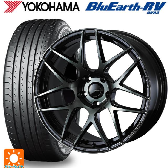 215/45R17 91W XL ヨコハマ ブルーアース RV03 ウェッズ ウェッズスポーツ SA27R WBC 17-7J 国産車用 サマータイヤホイール4本セット