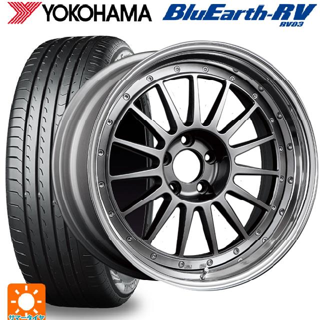 【6/22 20時〜 全品P5倍＆クーポン】225/40R19 93W XL ヨコハマ ブルーアース RV03 # タナベ SSR プロフェッサー TF1 チタンシルバー 19-8J 国産車用 サマータイヤホイール4本セット