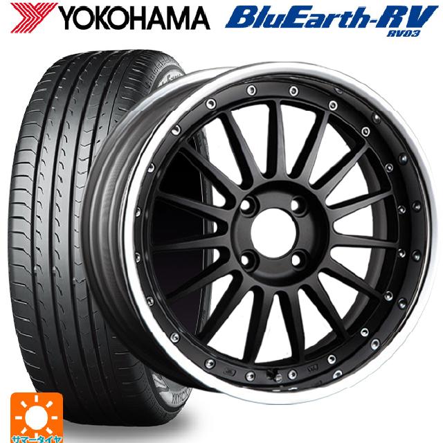 【6/11 1:59迄 全品ポイント5倍】215/45R17 91W XL ヨコハマ ブルーアース RV03 タナベ SSR プロフェッサー TF1R フラットブラック 17-7J 国産車用 サマータイヤホイール4本セット