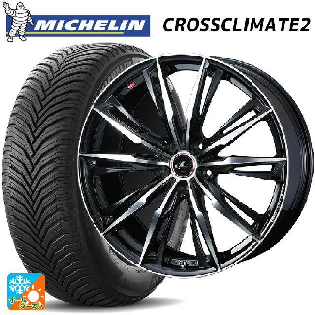 【6/20限定 全品P5倍＆クーポン】225/40R19 93Y XL ミシュラン 正規品 クロスクライメイト2 ウェッズ レオニス GX PBMC 19-8J 国産車用 オールシーズンタイヤホイール4本セット