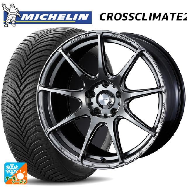 195/55R15 89V XL ミシュラン 正規品 クロスクライメイト2 ウェッズ ウェッズスポーツ SA99R PSB 15-6J 国産車用 オールシーズンタイヤホイール4本セット