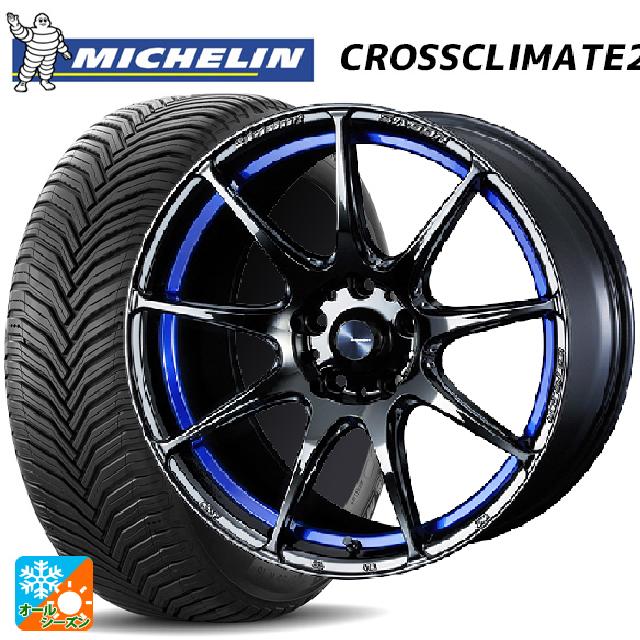 【最大3万円OFFクーポン 3/11 1:59迄】ニッサン ノートオーラ(E13)用 205/50R17 93W XL ミシュラン 正規品 クロスクライメイト2 ウェッズ ウェッズスポーツ SA99R BLC2 新品オールシーズンタイヤホイール 4本セット