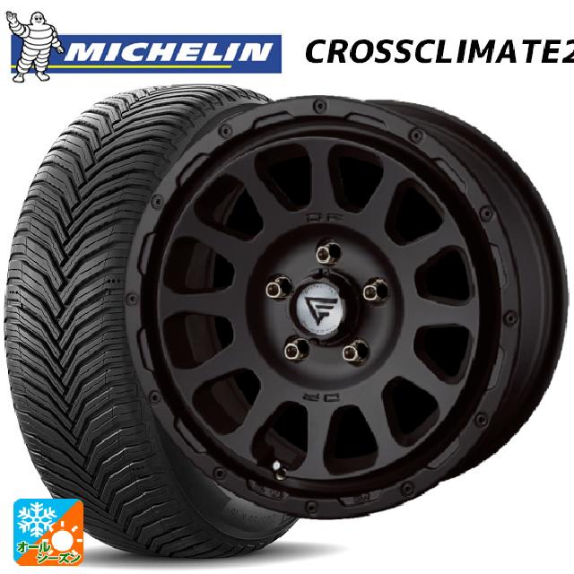 【最大3万円OFFクーポン 3/11 1:59迄】ミツオカ バディ()用 235/65R17 108W XL ミシュラン クロスクライメイト2 SUV 正規品 エクシズルライン デルタフォース オーバル マットブラック 新品オールシーズンタイヤホイール 4本セット