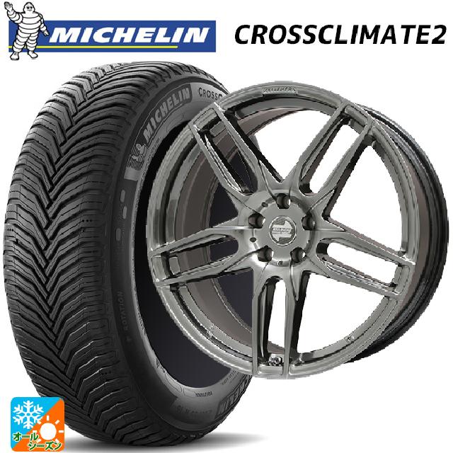 トヨタ スープラ(DB系)用 255/35R19 96Y XL ミシュラン 正規品 クロスクライメイト2 マインツ クロームハイパーブラック 新品オールシーズンタイヤホイール 4本セット