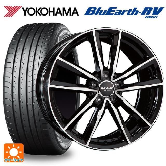 【5/30限定 最大3万円OFFクーポン】メルセデスベンツ Eクラス(W213)用 245/40R19 98W XL ヨコハマ ブルーアース RV03 マック ブレーメンFF ブラックミラー 新品サマータイヤホイール 4本セット