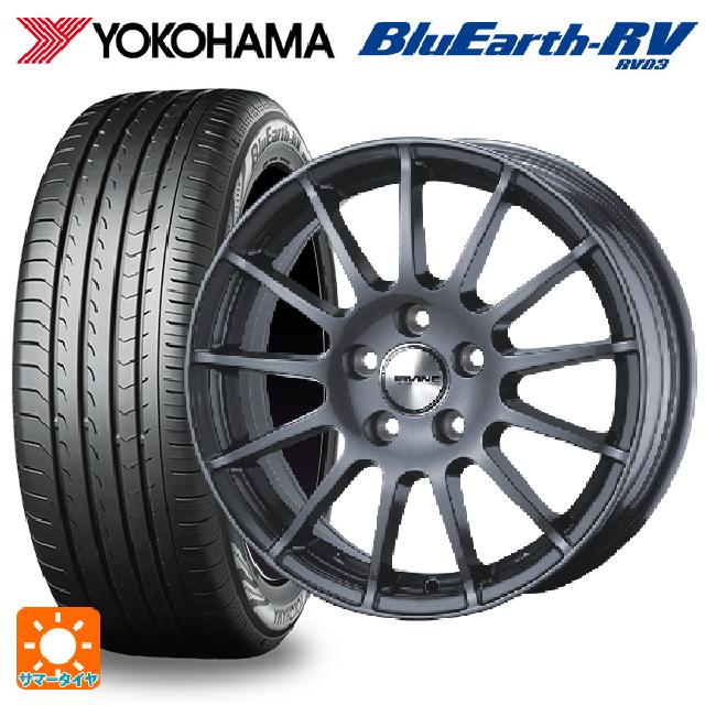 【6/15〜16限定 全品P5倍＆クーポン】ルノー キャプチャー(2RH5F1)用 205/65R15 94V ヨコハマ ブルーアース RV03 ウェッズ アーヴィン F01 ガンメタリック 新品サマータイヤホイール 4本セット
